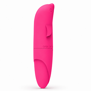 Vibro Golfinho Simples em ABS Aveludado