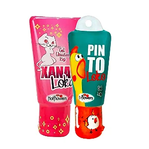 Kit com géis excitantes XanaLoka e PintoLoko