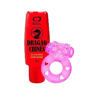 Duplinha com Anel Peniano e Gel Dragão Chinês