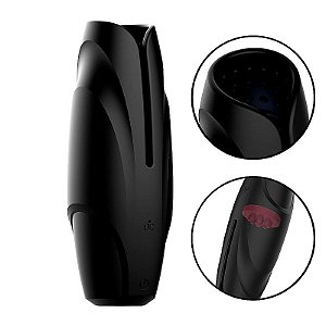 Masturbador Masculino com 10 modos de vibração - Recarregável