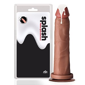 Prótese Splash marrom com ventosa 18,5x4,5cm