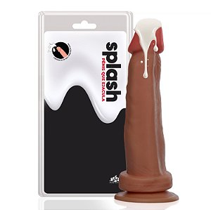 Prótese Splash marrom com ventosa 16x4cm