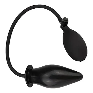 Plug anal inflável de silicone