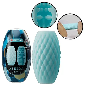 Masturbador EGG Vazado Athena Eros Azul