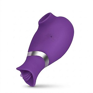 Vibrador Spike com Sucção e Lingua Recarregável