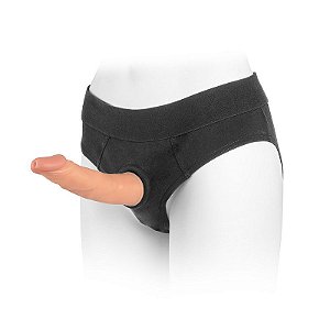 Cinta Peniana Formato de Cueca em Elastano com Prótese 21x4cm