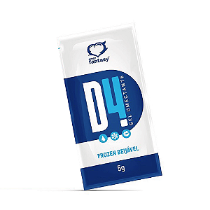 Lubrificante Íntimo D4 Sachê Ice Frozen 5g