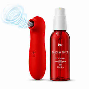 Sugador Clitoriano Recarregável com Lubrificante Hot Déborah Secco 120ml