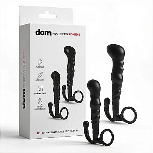 Kit com 2 Massageadores de Próstata em Silicone