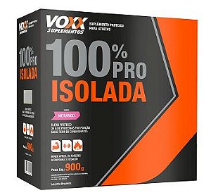 Voxx 100% Pro Isolada 900g  Sabor Morango