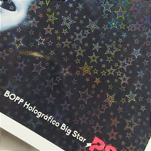 BOPP Holográfico Big Star Bobina A4 22cm x 50m - 28 micras - PSG