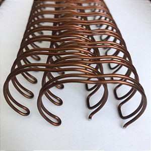 Wire-O 7/8" Bronze para Encadernação 2x1 A4 até 180 folhas