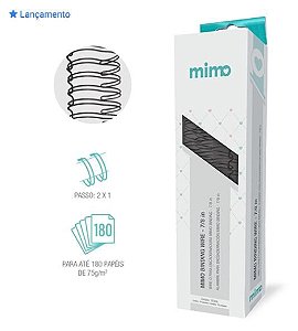 Wire-o - Preto - Mimo Binding - 7/8" - 18 Un