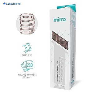 Wire-o - Ouro Rose -1" - Mimo Binding  - 18 Un