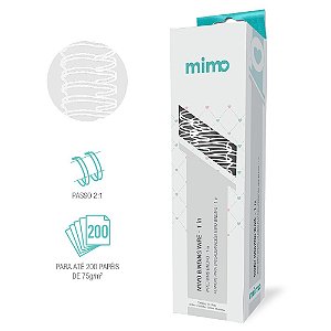 Wire-o - Branco - Mimo Binding - 1" - 18 Un