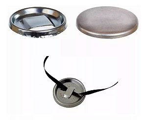 Button Passante Metal 25mm - Cardenas - 100un