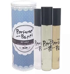 Kit Uau - 3 aromas de 15ml - (Tropical, Alecrim, Cereja) - Perfume para Papel