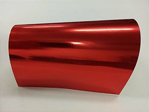 Papel Laminado (tipo Lamicote) Vermelho - 255g - Unidade 30,5x30,5cm