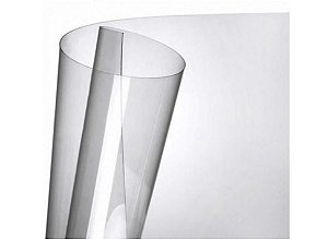 Acetato transparente cristal  para artesanato - 20micras - 60cm x 50cm