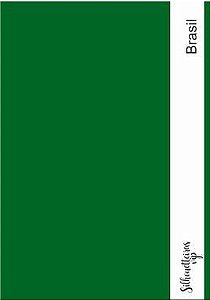 Papel Color Plus 180 gramas - A4 - Brasil (verde escuro)