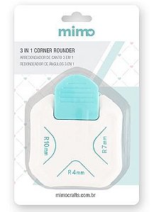 Ferramenta para Arredondar Cantos de Papel - 3 em 1 - Mimo