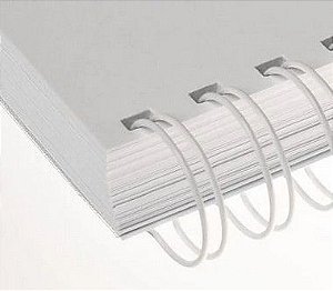 Wire-O 1 1/4" Branco para Encadernação 2x1 A4 até 270 folhas