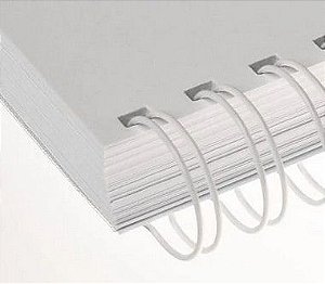 Wire-O 7/8" Branco para Encadernação 2x1 A4 até 180 folhas