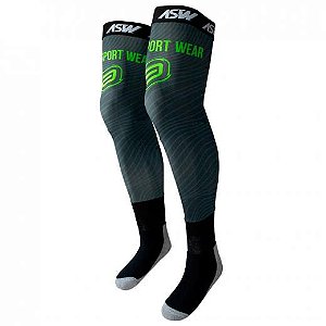 MEIA MEIAO MOTOCROSS TRILHA ASW BRACE FRONTIER VERDE TAM G