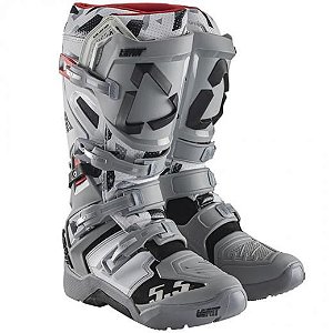 BOTA  LEATT 5.5 FLEXLOCK ENDURO CINZA BRANCO 11 (42/43)