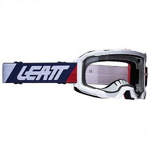 OCULOS MOTOCROSS LEATT VELOCITY 4.5 BRANCO AZUL