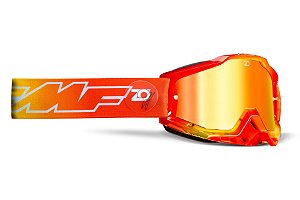 OCULOS MOTOCROSS FMF POWERBOMB LE OSBORNE LARANJA ESPELHADO