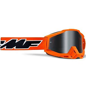 OCULOS MOTOCROSS FMF POWERBOMB ROCKET LARANJA ESPELHADO