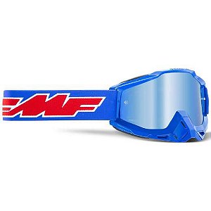 OCULOS MOTOCROSS FMF POWERBOMB ROCKET AZUL ESPELHADO