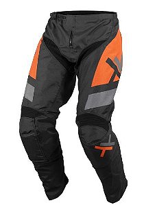 CALCA MOTOCROSS MATTOS RACING ASSIMILATE LARANJA CINZA 48