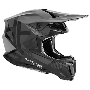 CAPACETE MOTOCROSS MATTOS RACING COMBAT LEGGERO CINZA 58