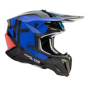 CAPACETE MOTOCROSS MATTOS RACING COMBAT LEGGERO AZUL 60