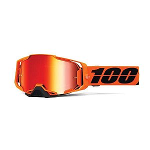 OCULOS MOTOCROSS TRILHA 100% ARMEGA ESPELHADO CW2