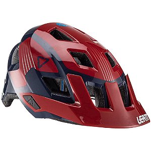 CAPACETE LEATT MTB ALL-MTN 1.0 INFANTIL VERMELHO CINZA 50/54