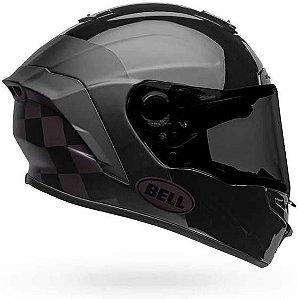 CAPACETE BELL STAR DLX MIPS LUX CHECKERS MATTE GLOSS BLACK ROOT BEER 56