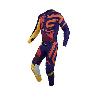 CONJUNTO ASW PODIUM ALCHEMY 22 ROXO AMARELO VERMELHO 42/M