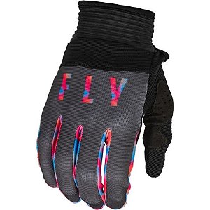 LUVA MOTOCROSS FLY F16 2023 CINZA PINK AZUL M