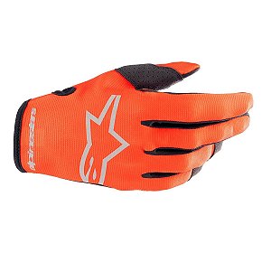 LUVA ALPINESTARS RADAR 23 LARANJA HOT PRETO GG