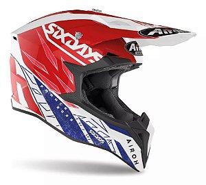 CAPACETE AIROH WRAAP SIX DAYS FRANCE GLOSS 58