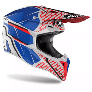 CAPACETE AIROH WRAAP IDOL RED/BLUE GLOSS 58