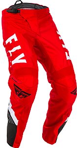 CALCA MOTOCROSS TRILHA FLY F16 2021 VERMELHO PRETO TAM 44