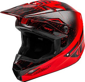 Capacete Motocross Enduro Trilha Fly Kinetic K120 Vermelho / Preto 52