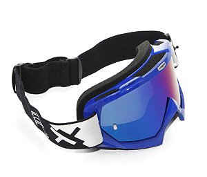 OCULOS MOTOCROSS TRILHA MATTOS RACING COMBAT ESPELHADO AZUL