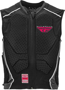 COLETE MOTOCROSS TRILHA FLY BARRICADE ZIP VEST PRETO G/GG