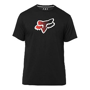 CAMISETA CASUAL FOX  LIFESTYLE MURC HEAD BLACK PRETO GG