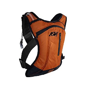 BOLSA MOCHILA DE HIDRATACAO 2L ASW TANK LITE LARANJA PRETO